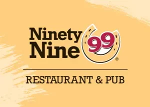 Ninety Nine Restaurant & Pub digital gift card available on Giftcardflix